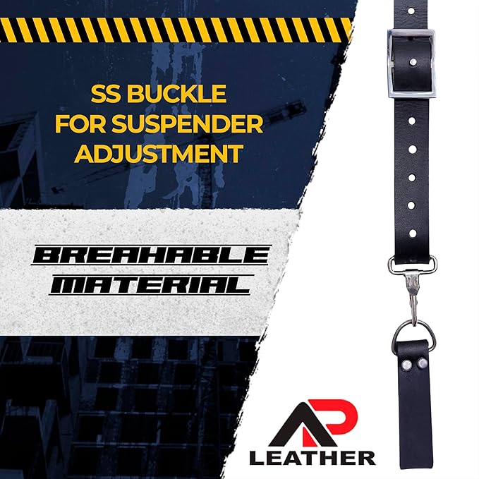 Ap Leather – Heavy Duty Work Suspenders Tool Belt