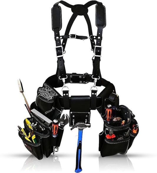 AP-LEATHER PRO-19 Genuine Leather with Suspenders