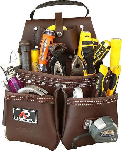 AP LEATHER Tool Pouch,Tool  Electrician, Construction