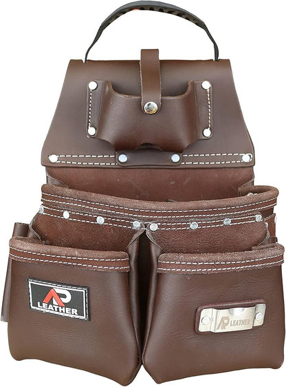 AP LEATHER Tool Pouch,Tool  Electrician, Construction