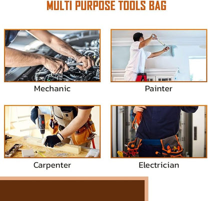 AP LEATHER Tool Pouch,Tool  Electrician, Construction