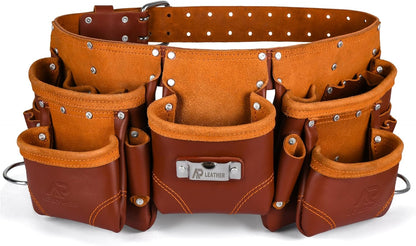 Ap Leather pro Durable Work Belt for Carpenters & Tradesmen