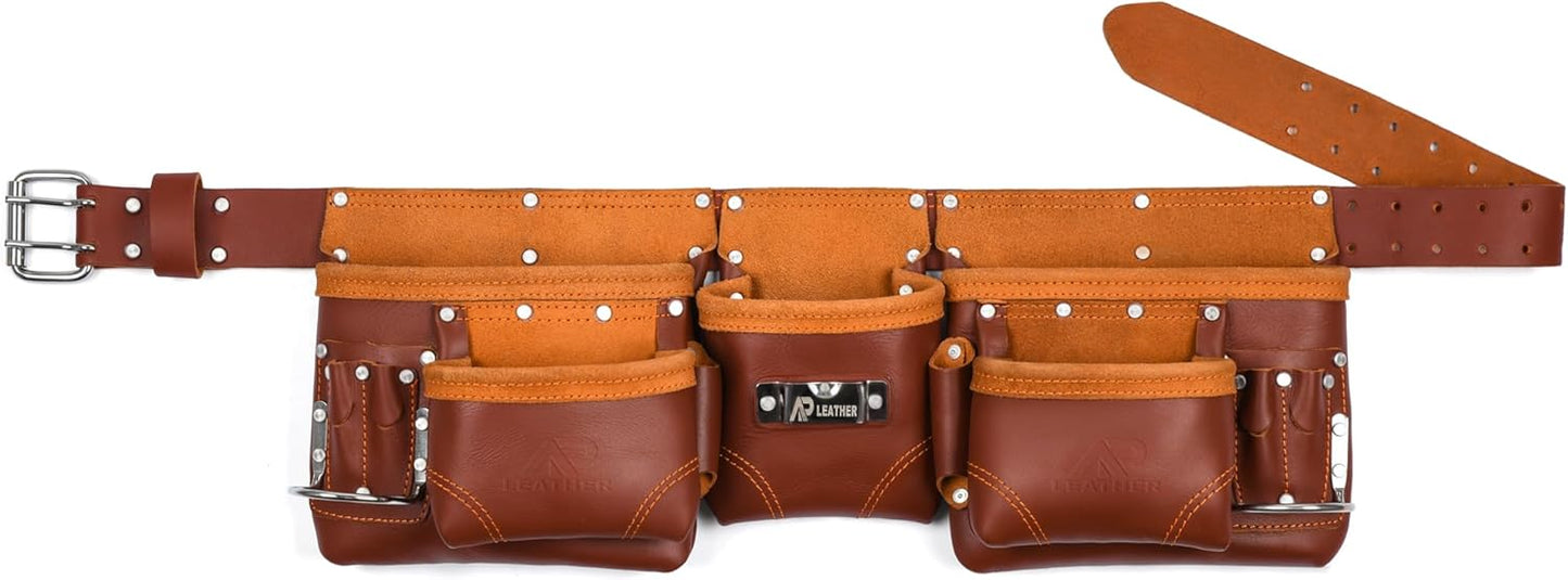 Ap Leather Durable Work Tool Belt for Carpenters & Tradesmen