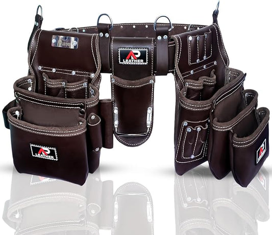Ap-Leather Tool Belt, Carpenter Tool bag