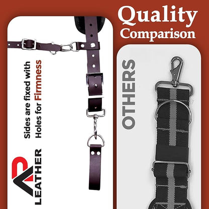 Ap Leather  Tool Belts for mens, Tool Belt with Suspenders, Extra Large)