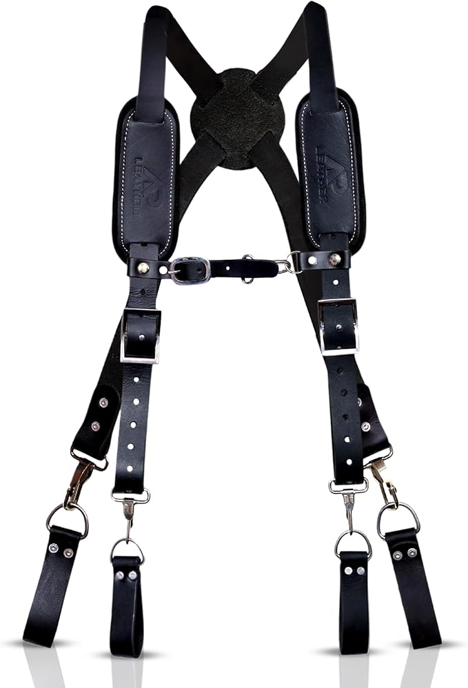 Ap Leather – Heavy Duty  Work Suspenders Tool Belt
