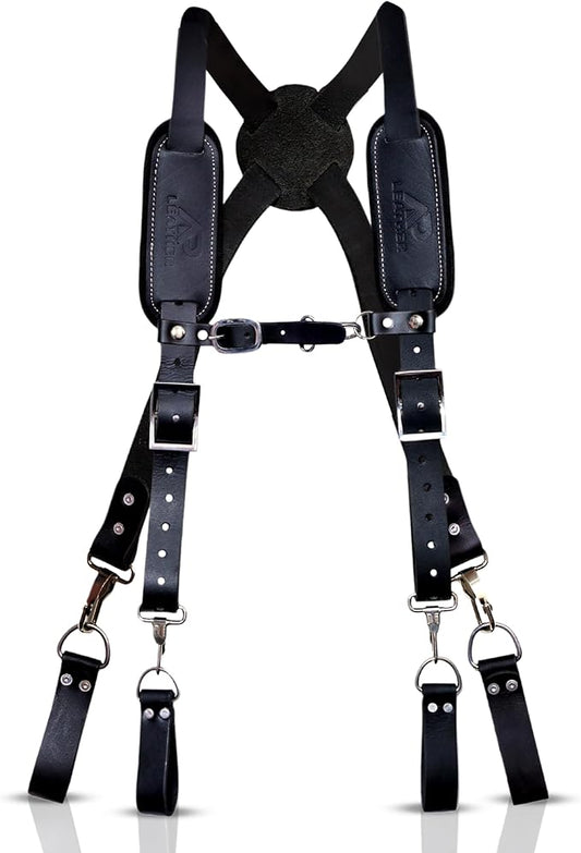 Ap Leather – Heavy Duty  Work Suspenders Tool Belt