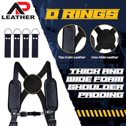 Ap Leather – Heavy Duty  Work Suspenders Tool Belt