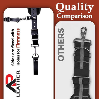 Ap Leather Tool Belts with Suspenders, with  for Construction, Framers