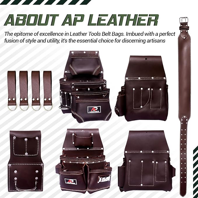 Ap-Leather Tool Belt/pouch/framer