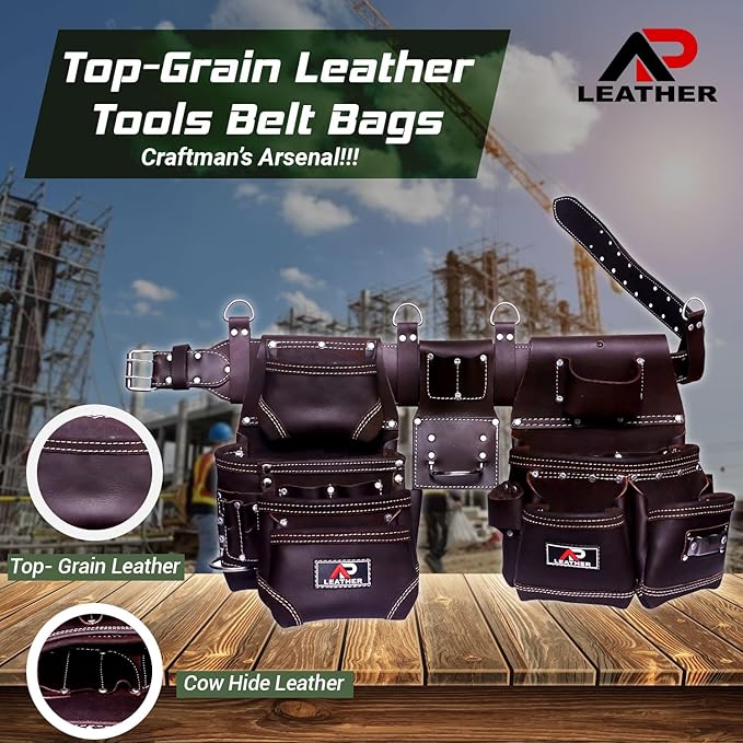 Ap-Leather Tool Belt/pouch/framer