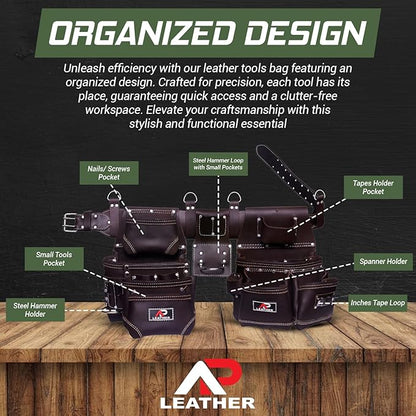 Ap-Leather Tool Belt/pouch/framer