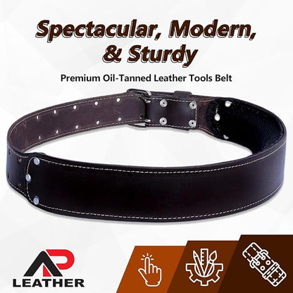 Ap Leather Waist, Premium Leather with 4MM thickness Tool Belt