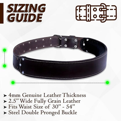 Ap Leather Waist, Premium Leather with 4MM thickness Tool Belt