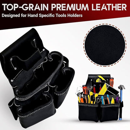 AP-LEATHER PRO-19  Genuine Leather with Suspenders