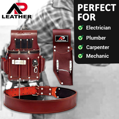 Ap- Leather Tool Pouch for Construction,Heavy Duty Hammer Holder