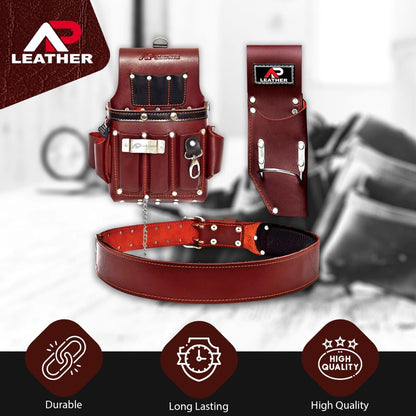 Ap- Leather Tool Pouch for Construction,Heavy Duty Hammer Holder